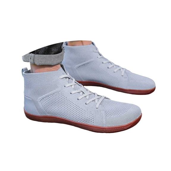 Men's High Top Minimalist Barefoot Shoes | Wide Toe Box   Drop Sole
