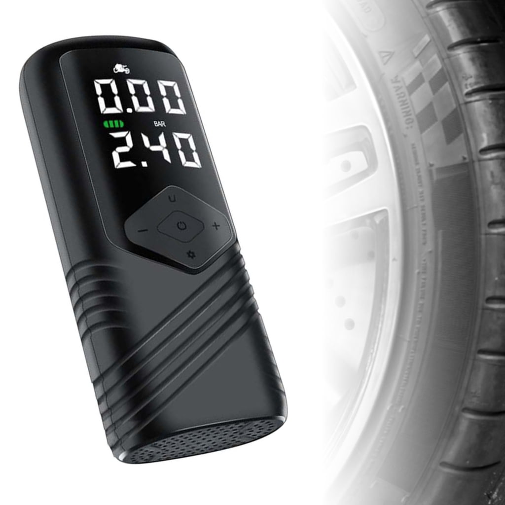 Tire Inflator Portable Air Compressor, 150PSI Portable for Car Tires 5000mAh Electric for Motor Bike