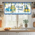 thumbnail image 3 of Summer Lemon Windows Valances,Blue Truck Window Treatments Pastoral Style Plants Leaves Lemon Flowers Green Valance Curtains Kitchen Valances for Living Room 1 Piece,54x18 Inch, 3 of 4