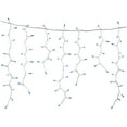 Holiday Time 10 ft. 300 Blue High Density Icicle Lights, White Wire