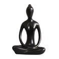 thumbnail image 4 of Estatua de cerámica, figurita pequeña, adorno moderno de colección, figurita para meditación. gracia, 4 of 9