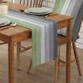 thumbnail image 2 of Table Runner Dresser Scarves 108 Inch Long, Sage Green and Gray Wood Board Linen Dining Table Runners Rustic Farm Wooden Barn Tabletop Scarf for Wedding Holiday Party Kitchen, 2 of 7