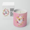 thumbnail image 2 of Caroline's Treasures Pomeranian 2 Fleurs Roses 10 oz Pot de Soja Décoratif-Bougies, 2 of 2