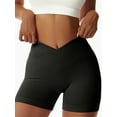 thumbnail image 5 of Sociala Women's Workout Gym Shorts Booty V Cross Yoga Biker Shorts, 5 of 5