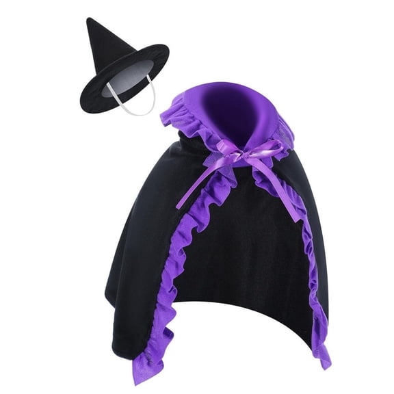 Cheapark 23 Inch Halloween Witch Hat And Cloak Set For Doorway Goose Decor, Goose Costume Set For Porch Doorway Holiday Decoration, Witch Hat Cloak Outfit For Halloween Goose Ornament Gift