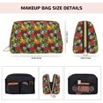 thumbnail image 5 of Naloa Begetable Leather Makeup Bag for Purse Travel, Portable Small Cosmetic Organizer for Women and Girls, Make up Bag with Zipper, 5 of 8