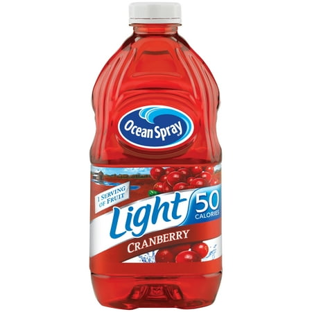 (2 Pack) Ocean Spray Light Juice, Cranberry, 64 Fl Oz, 1