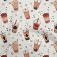 thumbnail image 1 of oneOone Cotton Jersey Rust Brown Fabric Ice Cream Sewing Craft Projects Fabric Prints By Yard 58 Inch Wide, 1 of 6