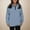 Light Blue, variant on Hauaitttt Women Half Zip Long Sleeve Athletic Hoodie Stylish & Comfortable for All Day Wear Cans Old School Casual Sweatshirts Women Clothes for Sports for Women Juniors Oversized Sweatshirts