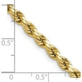 thumbnail image 2 of 14K Yellow Gold 4mm Semi-Solid D/C Rope Chain (24 X 4) Made In Peru dh030-24, 2 of 5