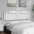 thumbnail image 2 of vidaXL Headboard Cushion White 183 cm Faux Leather, 2 of 5