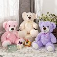 thumbnail image 2 of MaoGoLan 13.8" Small Teddy Bear Cute Bear Bulk Stuffed Animals 3 pack, 2 of 5