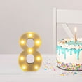 thumbnail image 4 of Illuminated LED Alphabet Letter Light Decorative Marquee Lamp for Birthday Party Wedding Children's Room Home Bar Wall Battery Operated, 4 of 6