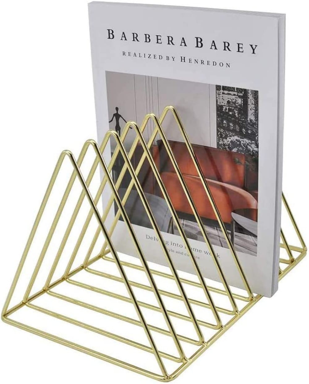 TRIANU Triangle File Folder Magazine Holder Metal Newspaper Holder