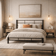 thumbnail image 3 of Cama matrimonial - Diseño Cactus color negro, 3 of 6