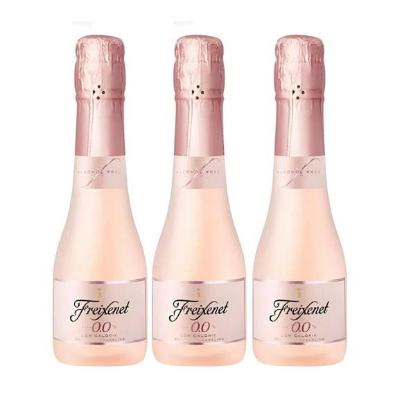 Tripack Vino Espumoso Freixenet Rosado Alcohol Free 200 Ml Freixenet Vino Espumoso