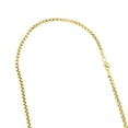 thumbnail image 1 of 14K Solid Yellow Gold 2.8mm Wide Shiny Round Box Chain 20 Necklace with Lobster Clasp, 1 of 3