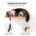 thumbnail image 5 of Cat Wall Shelves, 16 x 10 Inch Cat Wall Furniture with Sisal Mat, Solid Rubber Wood Floating Wall Shelf with Upgraded Installation, Cat Window Perch for S ping, Playing and Scratching, 5 of 6