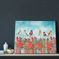 thumbnail image 3 of Logiee Winter Birds on the Fence Print Canvas Wall Art ,Art Poster,Canvas Decorative Picture,Decor Wall Pictures for Living Room Bedroom Bathroom,Ready to Hang, 3 of 6