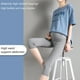 thumbnail image 4 of Soporte para el vientre de alta elasticidad, forma de mujer embarazada transpirable y sin costuras, adecuado para el verano,gris oscuro,XL, 4 of 5