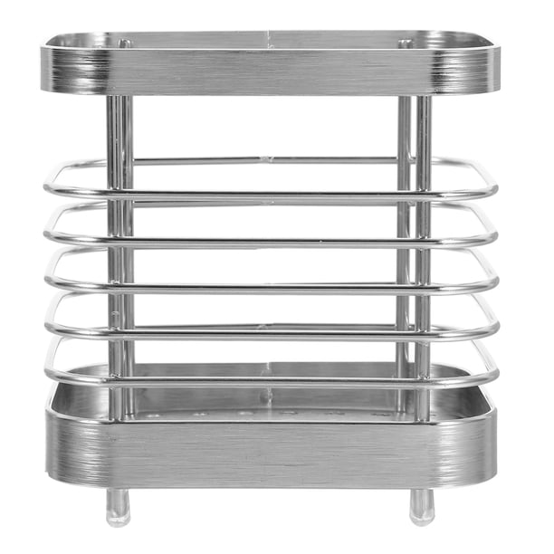 Organizador de cubiertos de pared, estante de almacenamiento de utensilios de cocina, soporte de acero inoxidable para palillos