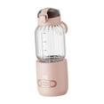 thumbnail image 1 of Calentador de leche portátil con control de temperatura para biberones, coche, avión rosa 400ml, 1 of 9