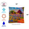 thumbnail image 2 of Toland Home Garden Set of 2 Lavender Farm Spring Pillow Covers 18x18 Inch Flower Throw Pillows, 2 of 4
