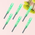 thumbnail image 3 of Baweave 12pcs Archery LED Lighted Arrow Hunting Arrow Tails Bow Accessories Internal Arrow End Fit 6.2mm Arrow Shaft (Green), 3 of 6
