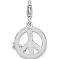 thumbnail image 3 of Sterling Silver Amore La Vita Rhod-Pl Enameled Peace Sign Dragonfly Charm (37 X 17) Made In Thailand qcc477, 3 of 5