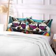thumbnail image 5 of Civet Cat with Sunglasses Plush Pillow Cases Standard Size Ultra Soft Warm Pillowcases with Zipper 20"x26", 5 of 9