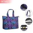thumbnail image 2 of Purple and Blue Damask Pattern Travel Tote Bags for Women Carry On,Large Weekender Bags for Women Travel,Multi Functional Duffle Bag for Work,Shopping,Sports, 2 of 5