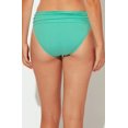 thumbnail image 2 of BLEU Women's Aqua Stretch Sarong Lined Ruched Waistband Full Coverage Kore Hipster Swimsuit Bottom 4, 2 of 3