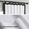 thumbnail image 6 of Half Price Drapes Signature Gunmetal Grey Velvet Blackout Curtains For Bedrooms(1 Panel),50WX 96L, 6 of 11