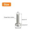 thumbnail image 2 of Uxcell M1x0.25x4mm 50 Pack Metal Flat Round Head Screws Phillips Drive Machine Bolt, 2 of 5