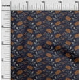 thumbnail image 1 of oneOone Cotton Poplin Fabric Leaves & Floral Block Printed Craft Fabric BTY 56 Inch Wide, 1 of 4
