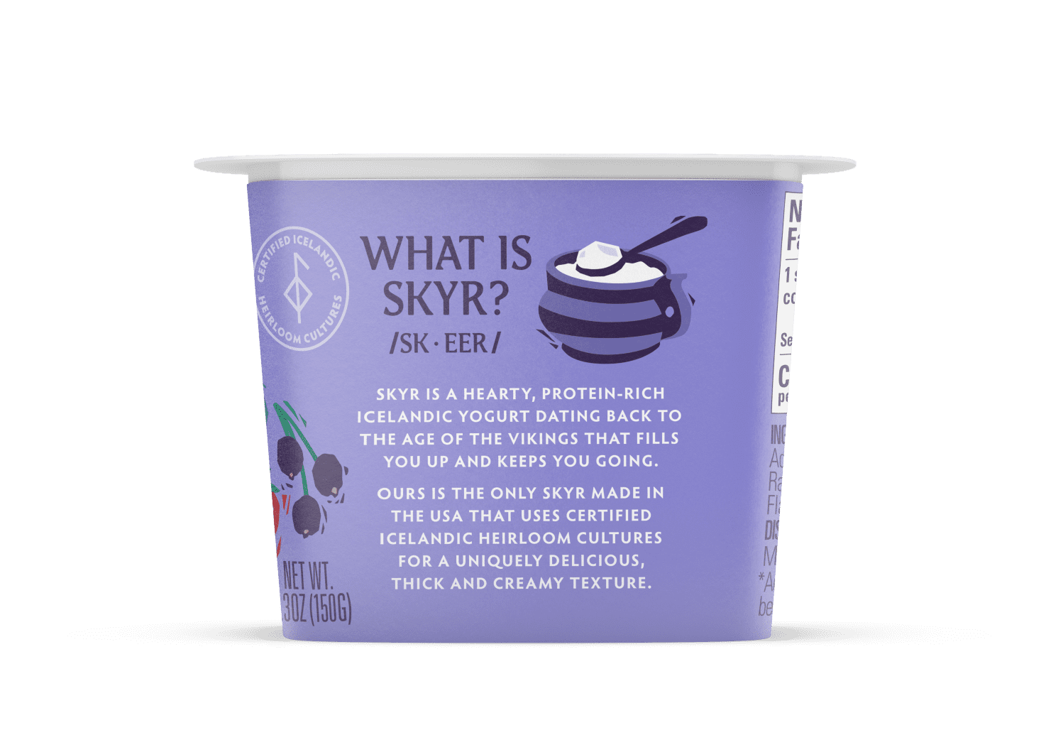 Icelandic Provisions Skyr, Berry Medley, 5.3 Ounce Plastic Cup