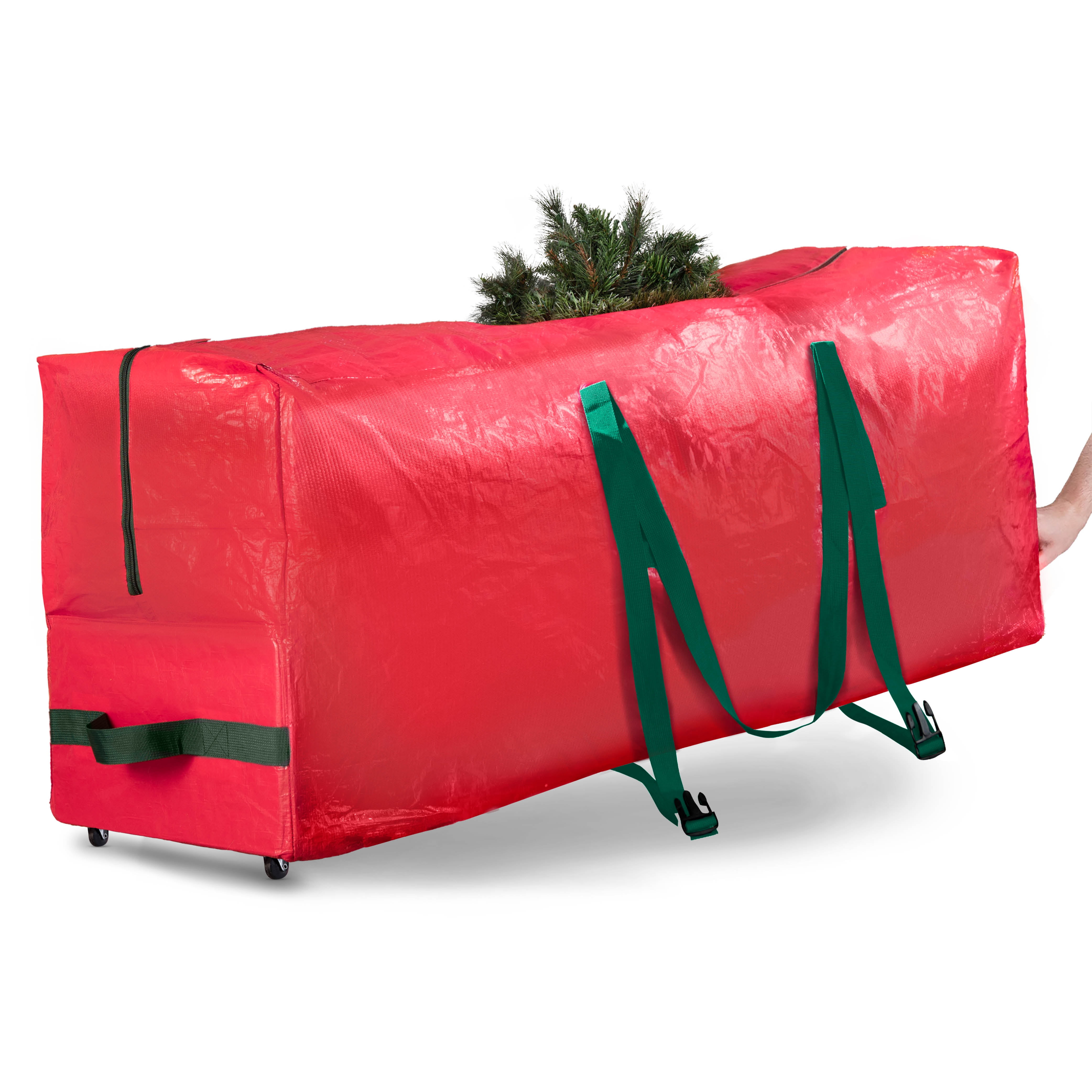 Strong & Durable High Grade Waterproof Storage Bag Ideal for Up to 9 Ft Tall Xmas Trees and other Christmas Decorations SHareconn Christmas Tree Storage Bag 9 Ft Red