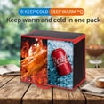 thumbnail image 4 of 3 Pack Cooler Food Delivery Bag, Insulated Grocery Bags Insulated Cooler Bag for Hot or Cold Food Delivery, Groceries, Travel, Shopping(Black & Red), 4 of 7