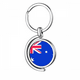 thumbnail image 1 of Australia national flag Oceania país símbolo Mark patron Rotating keychain Metal Keyring Holder, 1 of 2