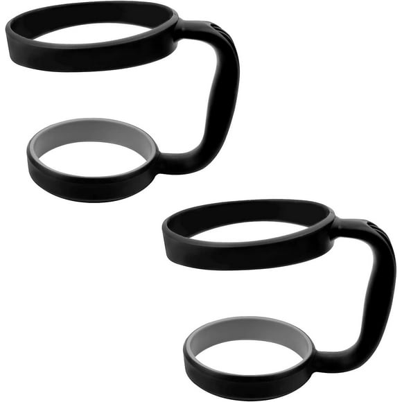 Tumbler Handle - 2 Pcs, Compatible With Yeti Tumbler, Ozark Trail Tumbler, Rambler Tumbler, 30oz, Black, Bpa Free
