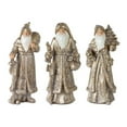 thumbnail image 1 of Melrose International 80733DS 12,25 Po Résine Santa&44; Or - Lot de 3, 1 of 1