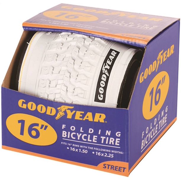 Goodyear 16" Folding Bike Tire, White