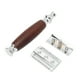 thumbnail image 4 of Maquinilla De Afeitar De Seguridad, De Madera, aleación De Zinc, Ergonómica, Profesional, Resistente, Manual, Para Salón En Casa, Cuidado Facial Para Hombres, 4 of 7