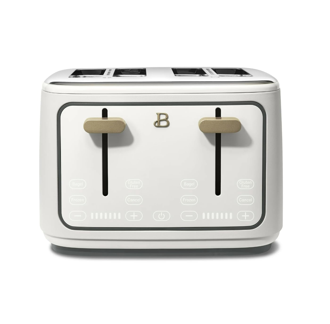 Toaster, pantalla tactil de 4 ranuras, 7 ajustes, blanca
