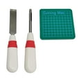 thumbnail image 2 of Buttonhole Cutter Grip Handle Sew Eyehole Cutting Tools Belt Keyhole Puncher Red White, 2 of 10