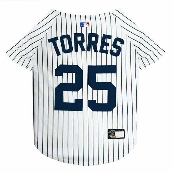 Pets First MLBPA Gleyber Torres Mesh Jersey for Dogs and Cats - Licensed Soft Poly-Cotton Jersey - Small