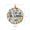 thumbnail image 5 of St. Louis Christmas Ornament, Ceramic/Acrylic Ornament, Special Keepsake for Mother, Valentine Ornament Gift, Seasonal Festival Keepsake, 2025 Edition, 5 of 5