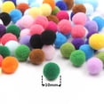 thumbnail image 5 of 100-500 piezas de bolas de pompones suaves de poliéster multicolor opcionales para manualidades, juguetes para niños, accesorios, suministros para manualidades DIY, 5 of 5