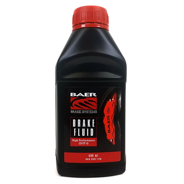 Baer Brakes DOT4 High Performance Brake Fluid, (16.9oz/500ml Bottle) 10 Pack