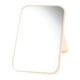 thumbnail image 1 of EeaseMX Espejo de maquillaje portátil, compacto y plegable, de escritorio, con diseño sencillo para mujer (beige), 1 of 7